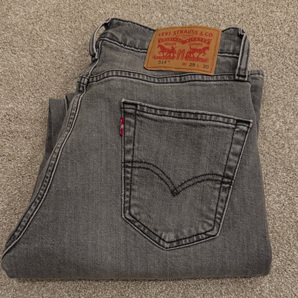 Levi's 514 Jeans 29 x 30 Gray Men's Jeans